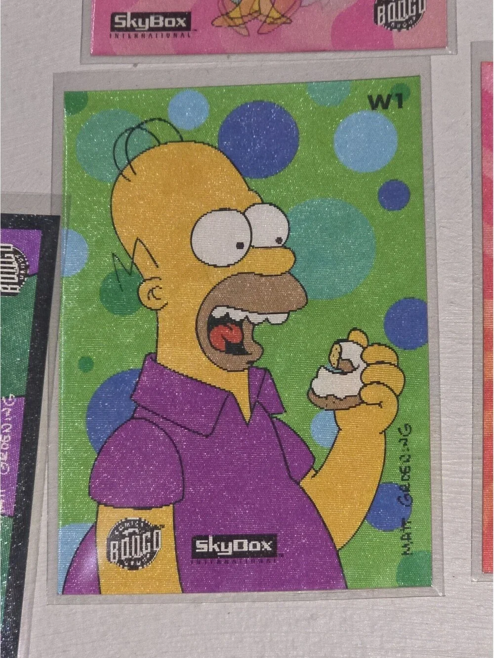 Simpsons Series 2 Wiggle Card Puzzle Near Set Lenticular SkyBox 1994 6 Card Lot